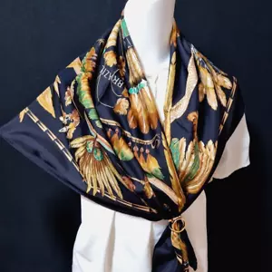 RARE VINTAGE HERMES Silk Scarf "Brazil" Carre 90 by Laurence Bourthoumieux - Picture 1 of 15