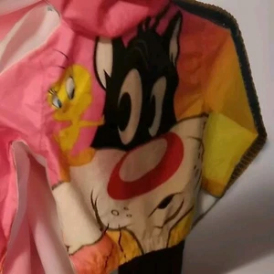 Members Only Mädchen Größe 4 Looney Tunes Tweety Sylvester Windbreaker Jacke - Bild 1 von 6