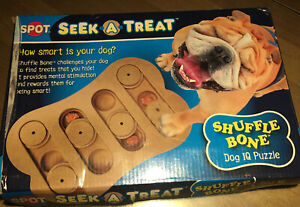 Spot Seek-a-Treat " Shuffle Bone "  Dog IQ Treat Puzzle new Open box. Puppy Dog
