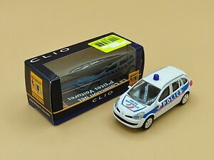 1/64 3 Inches Toys Renault Clio III Estate Police 2006 Norev ref: 7711426049