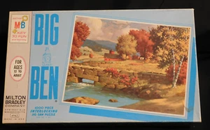 Milton Bradley ~ 1965 Big Ben 1000 pezzi Puzzle ~ "Valle in autunno" - Foto 1 di 6