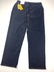 H+M Denim Mom Jean Black NWT Women's Size 10 NEW Straight Leg - Picture 1 of 13