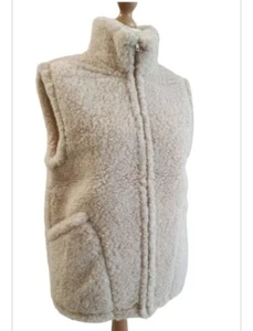 Chaleco de lana MERINO lana virgen 100% lana merino - beige - tallas S a XXL - Imagen 1 de 10