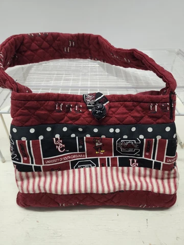 USC Gamecocks Handmade Purse Maroon & Black, Small NCAA stylish & 1 of a kind Cover