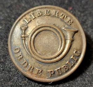 FRANZÖSISCHER NAPOLEONISCHER / POSTNAPOLEONISCHER MANTEL MILITÄR ODER ZIVILBEHÖRDE GRÖSSE KNOPF - Bild 1 von 4