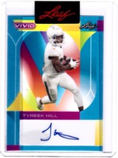 Tyreek Hill 2023 Leaf Vivid Football Pre-Production Proof Auto #1/1