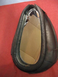Specchio collare cavallo vintage pelle rustico western originale attacco 23” x 18 x 6” - Foto 1 di 21