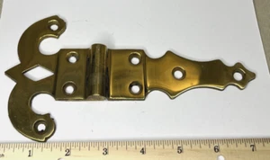 Brass Antique Hinge 7-1/2” X 4” Solid Brass - Picture 1 of 6