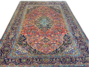 Wunderschöne roter Keshani Meisterwerk Handgeknüpft 334x235 Top Zustand KL211069 - Bild 1 von 11