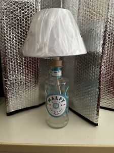 lampada da tavolo Gin Malfy bajour stile vintage bottiglia da arredo camera
