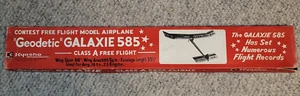 Kyosho Geodetic Galaxie 585 Free Flight Model Airplane - NEW - RARE - Zdjęcie 1 z 4