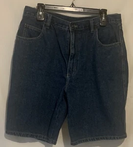 Mens Blue Jean Shorts Falls Creek Size 34" Inseam 9.5" - Picture 1 of 3