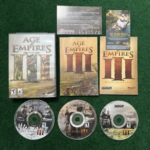 Age of Empires 3 III (PC CD-ROM, 2005) CIB Complete 3 Discs, Product Key, Manual - Picture 1 of 5
