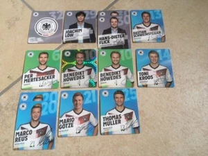 Sammelbilder DFB, Nationalmannschaft, Fußball WM 2014 Brasilien, REWE, 13 Stück - Bild 1 von 1