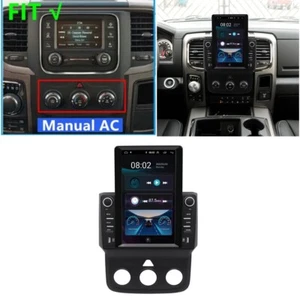 10.1'' Stereo Radio GPS Head Unit For Dodge RAM 1500 2500 3500 2013-18 Manual AC - Picture 1 of 24