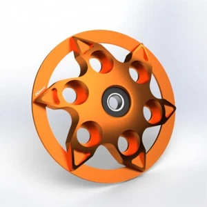 Kbike pressure plate for Ducati dry clutch orange - Picture 1 of 1