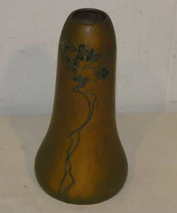 "Antiguo jarrón cresta de cobre plateado mide 8"" de alto" Heintz - Imagen 1 de 4