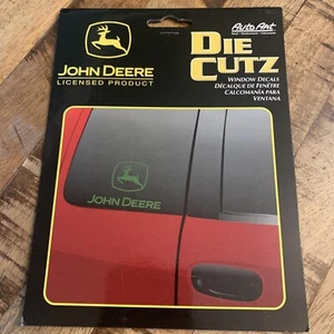 NEW CHROMA Auto Art John Deere Green Logo Decal Die Cutz Window Sticker - Foto 1 di 3