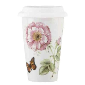 Butterfly Meadow 10 oz. Porcelain Mult-Color Travel Mug - Picture 1 of 3
