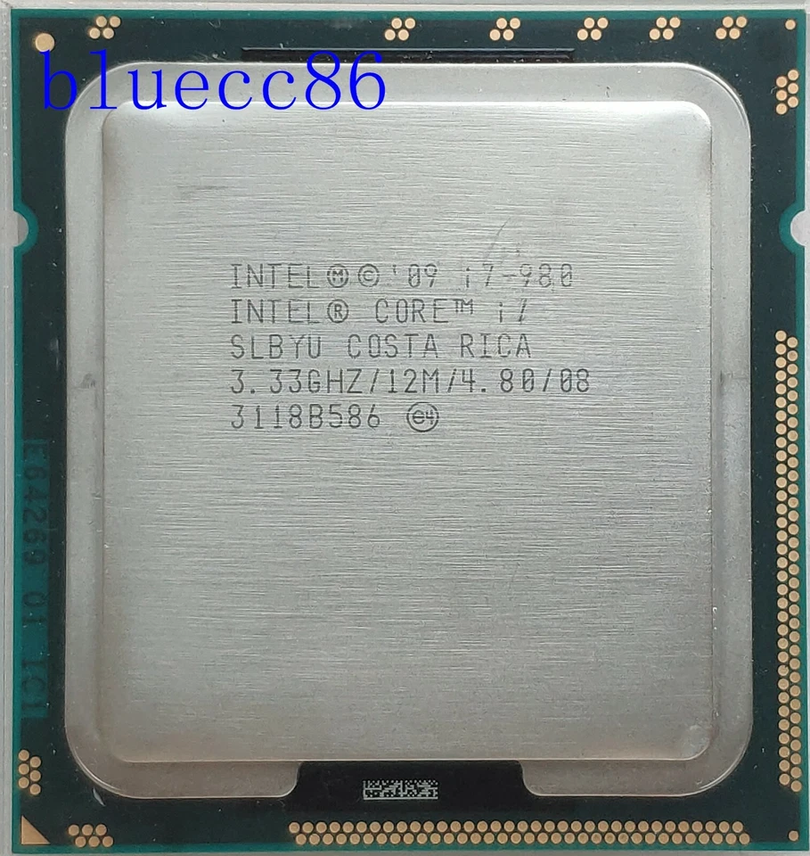 Intel Core i7-980 3.33GHz LGA 1366 SLBYU 6-Core 12-Thread 12M 130W Processor - Image 1 of 1