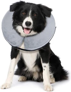 BENCMATE Protective Inflatable Collar For Dogs And Cats Soft Pet Recovery Coll - Picture 1 of 8