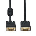 P502-025 D-Sub Cable Assembly HD15 Black, Individual (Round) 25.00' (7.62m) Plug