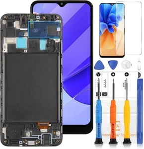 For Samsung Galaxy A20 LCD Display Touch Screen Replacement Assembly Black Frame - Picture 1 of 7