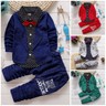 2pcs Kids Baby clothes baby boys clothes cotton top+pants suit outfits gentleman