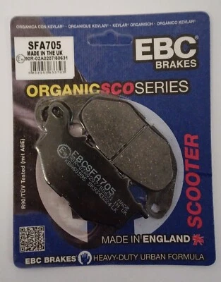 EBC Organic FRONT Disc Brake Pads (1 Set) Fits YAMAHA XMAX 300 (2017 to 2025) - Image 1 of 4
