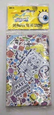 "Bob Esponja Pantalones Cuadrados" 30 Bolsas de Papel Regalos Suministros de Fiesta Patrick Foto 1 de 4