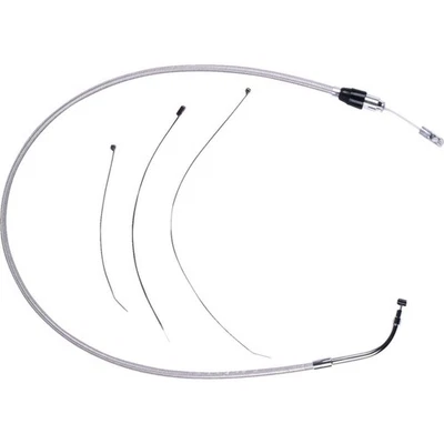 Cable de embrague superior de conexión rápida de acero inoxidable pulido para Harley-Davidson 52396HE Foto 1 de 3