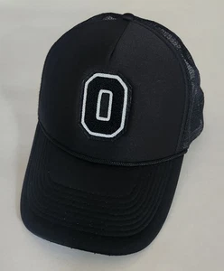 Vintage Ohio State Buckeyes bestickt schwarz Baseball Mütze Kappe Netz Druckknopflasche - Bild 1 von 3
