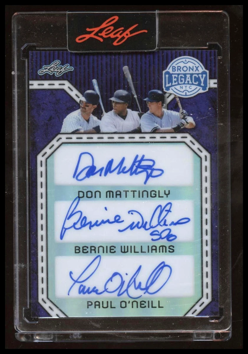 Bernie Williams Memorabilia Baseball Sports Trading Cards