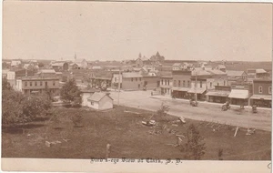 Clark SD RPPC Bird's-Eye View Business District Circa 1905 - Picture 1 of 2
