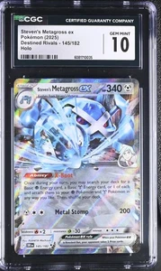Steven's Metagross Doble Raro 145/182 Destined Rivals CGC 10 Gemas Como Nuevo 2025 - Imagen 1 de 2
