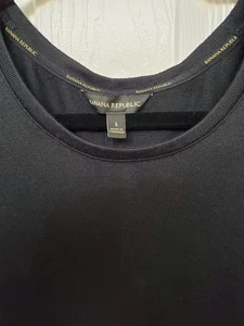 Maglione donna Banana Republic maglia morbida manica lunga orlo alto-basso nero S - Foto 1 di 7