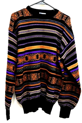 Suéter de Lana Meister Southwest Años 80 De Colección Patrón SALVAJE Colores Halloween Foto 1 de 4