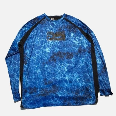Camisa de pesca Pelagic Vaportek hexagonal para hombre talla 3XL azul manga larga rendimiento Foto 1 de 4