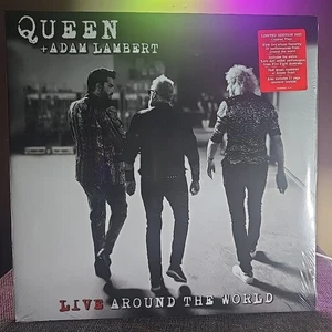 Queen & Adam Lambert - Live Around the World - Ltd. Ed. 2 LP Red Color Vinyl - Picture 1 of 3