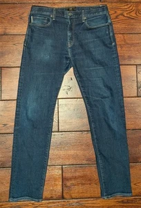 Flint and Tinder Blue Straight Selvedge Denim Jeans Size 33x32 - Actual - 34x31 - Picture 1 of 17