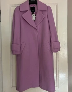 River Island Pink/lilac Coat Jacket £80*sz 8 Petite Current Season  - Picture 1 of 5