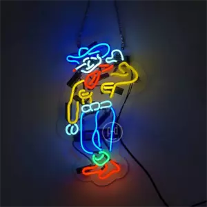 Las Vegas Cowboy Kasino Neon Sign Spielzimmer Party Leuchtreklame Dekor 17"x14" - Bild 1 von 4
