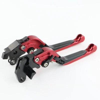 Palanca de freno de embrague plegable apta para Kawasaki ZZR1200 2002 2003 2004 2005 roja Foto 1 de 4