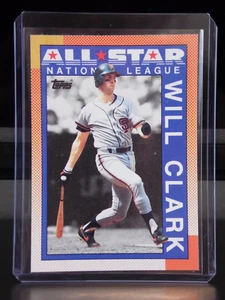 1990 TOPPS WILL CLARK ALL STAR #397 BASEBALL CARD SF GIANTS SLEEVED CENTERED NM+ - Picture 1 of 2