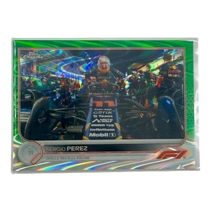 2022 Topps chrome Formula 1 f1 #23 Sergio Perez green Ray wave refractor /99 - Picture 1 of 4