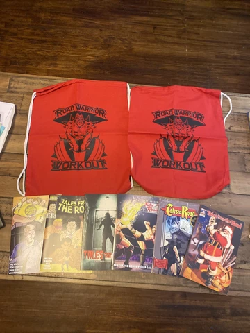 Road Warrior Hawk Workout Bag tales from the road comic books wrestling Cover