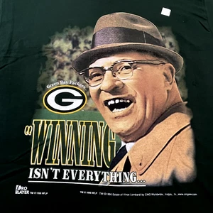 Vince Lombardi Green Bay Packers Mens Shirt XXL Super Bowl XXXI Pro Player USA - Picture 1 of 10