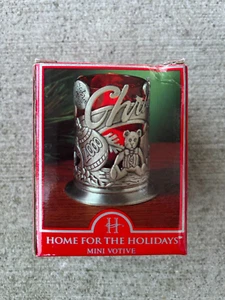 Vintage Home For The Holidays 2000 Snowman Votive Candle Holder New - Picture 1 of 1