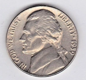 Jefferson 1959 níquel en buen estado (huelga de negocios) stk j112 - Imagen 1 de 4