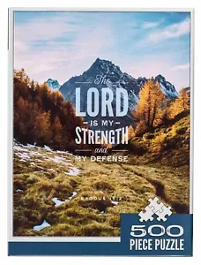 Christian Art Gifts Lord is My Strength Ex. 15:2 500 Piece Jigsaw Puzzle - Picture 1 of 3